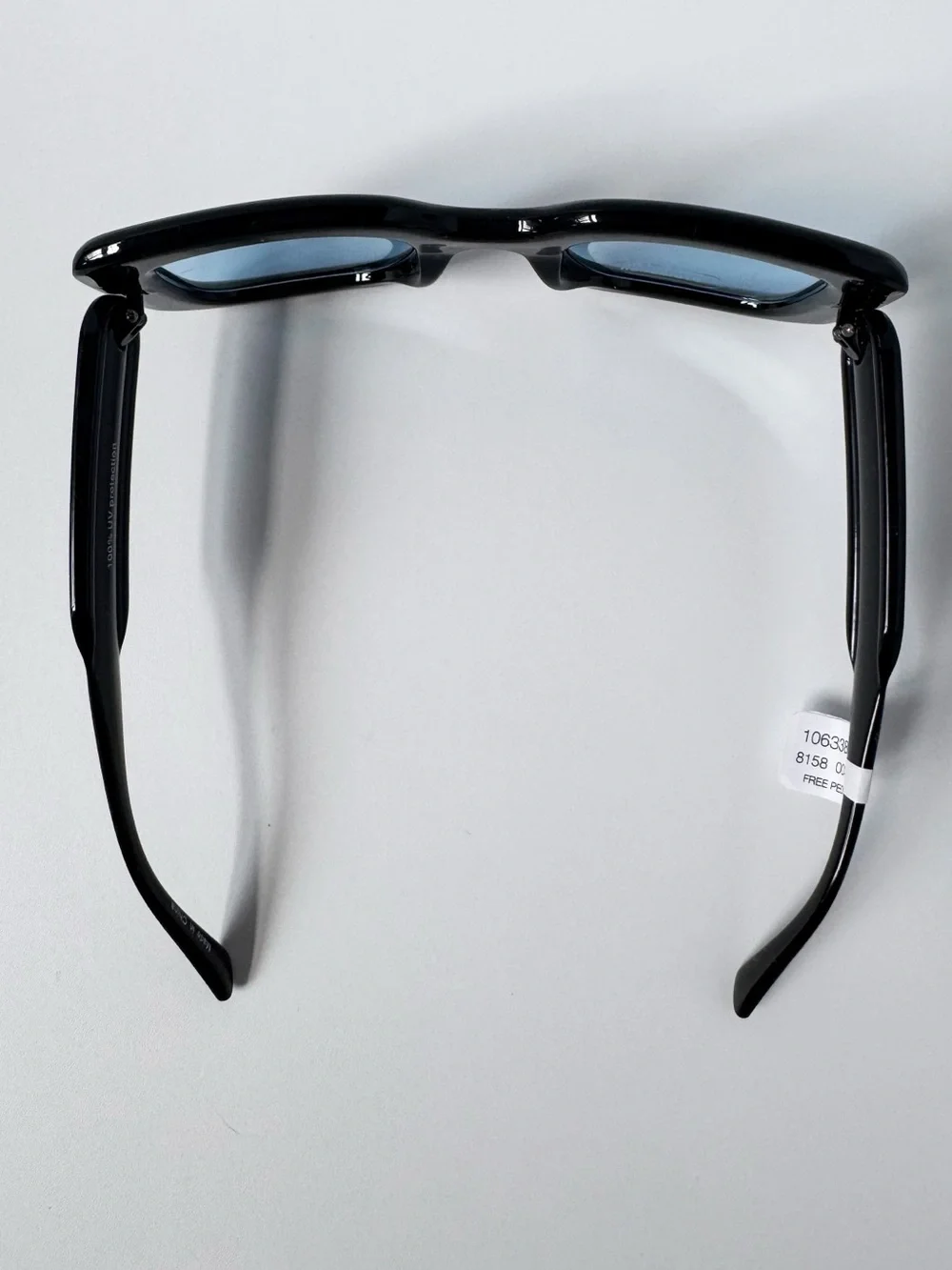 Free People Maren Studded Rectangle Sunglasses in Black | NWT